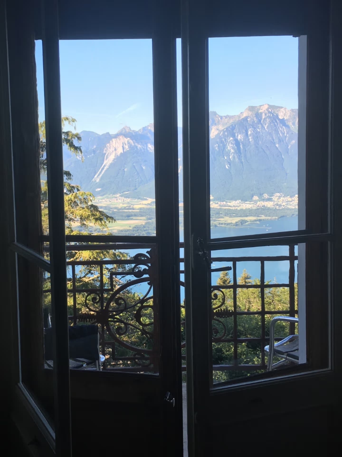 Blick über den Genfersee, Caux, der Ort von Iljas Erwachen 2020